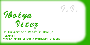 ibolya vitez business card